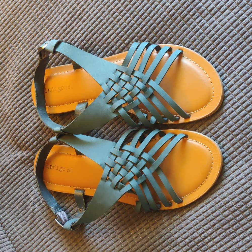 Navy Indigo Road Sandals